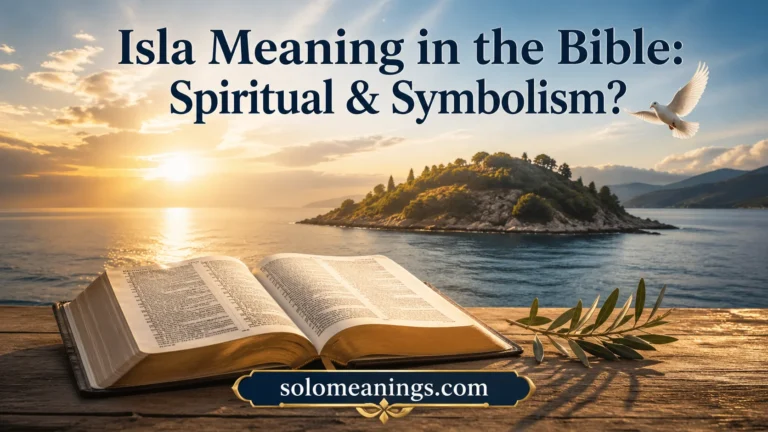 Isla Meaning in the Bible: Spiritual & Symbolism?