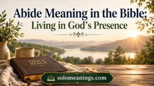 Abide Meaning in the Bible: Living in God’s Presence