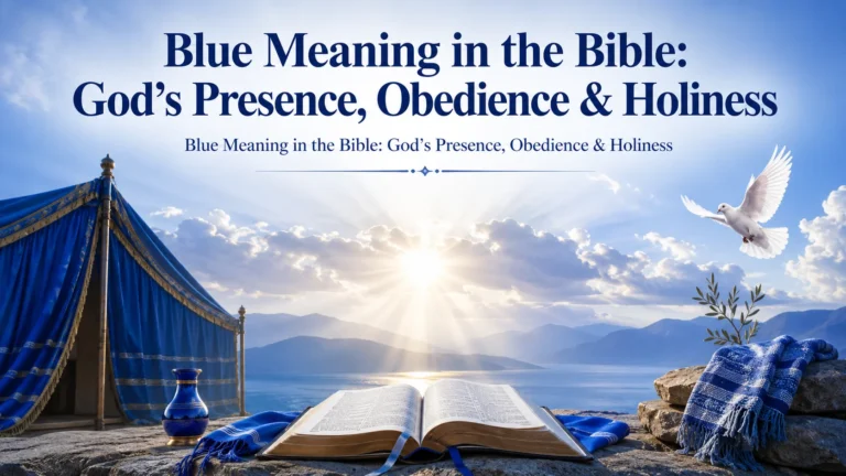 Blue Meaning in the Bible: God’s Presence, Obedience & Holiness
