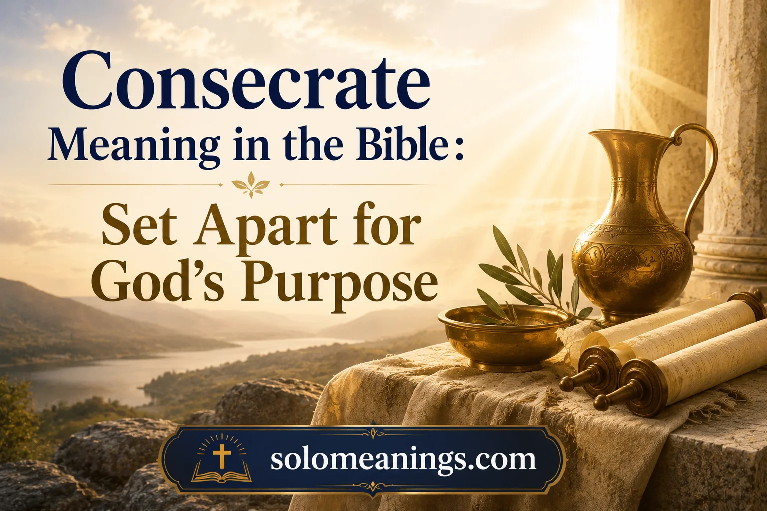 Consecrate Meaning in the Bible: Set Apart for God’s Purpose