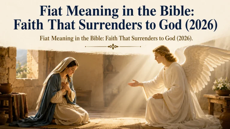 Fiat Meaning in the Bible: Faith That Surrenders to God