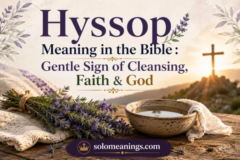 Hyssop Meaning in the Bible :Gentle Sign of Cleansing, Faith & God