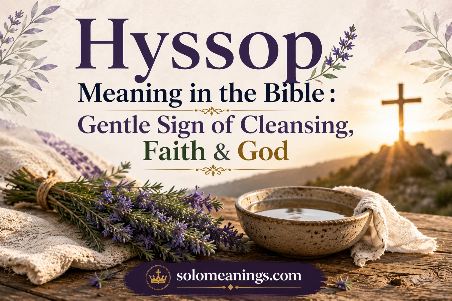 Hyssop Meaning in the Bible :Gentle Sign of Cleansing, Faith & God