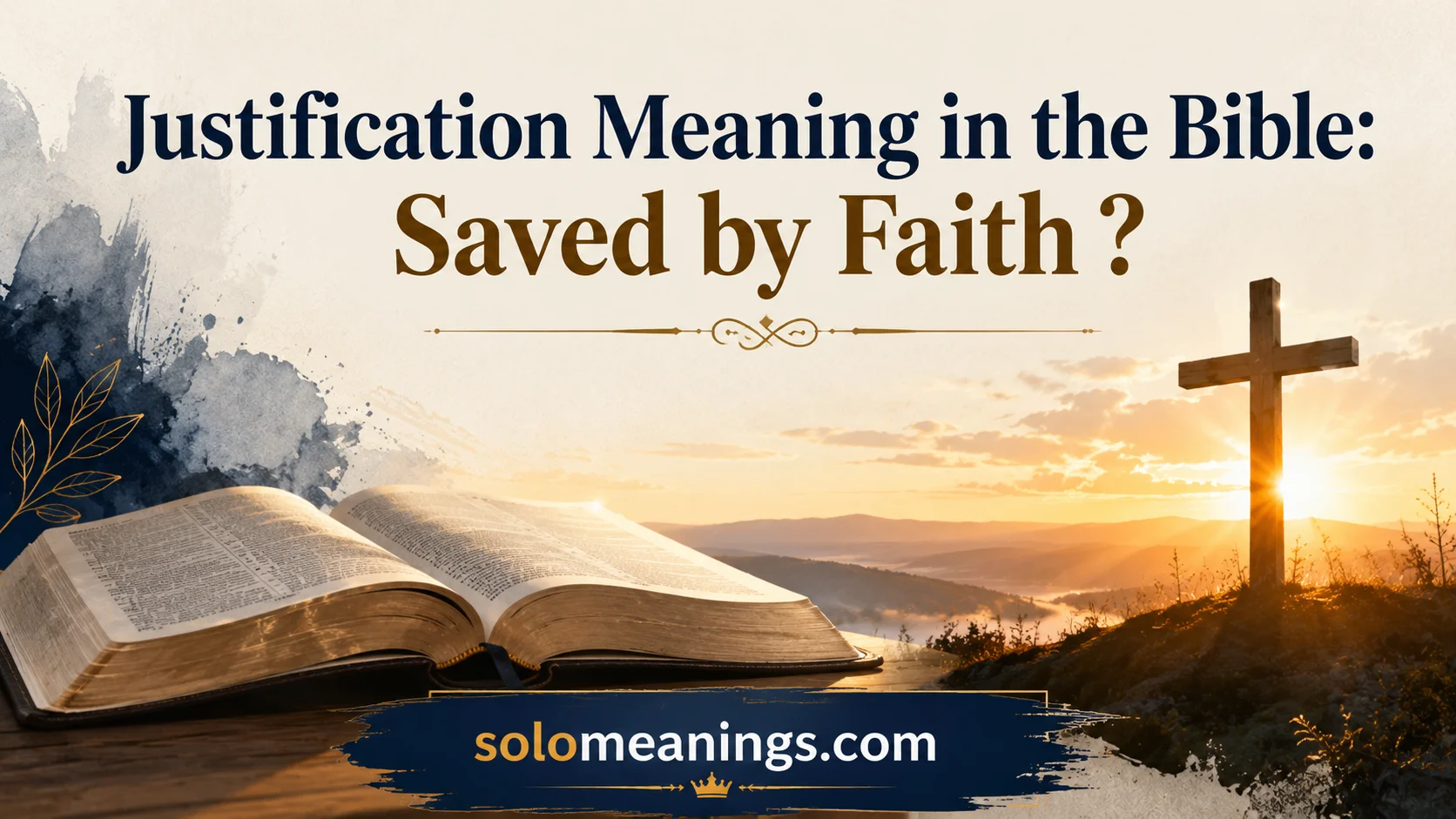 Justification Meaning in the Bible: Saved by Faith ?
