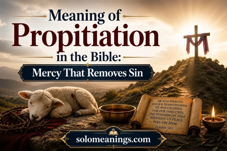  Meaning of Propitiation in the Bible: Mercy That Removes Sin