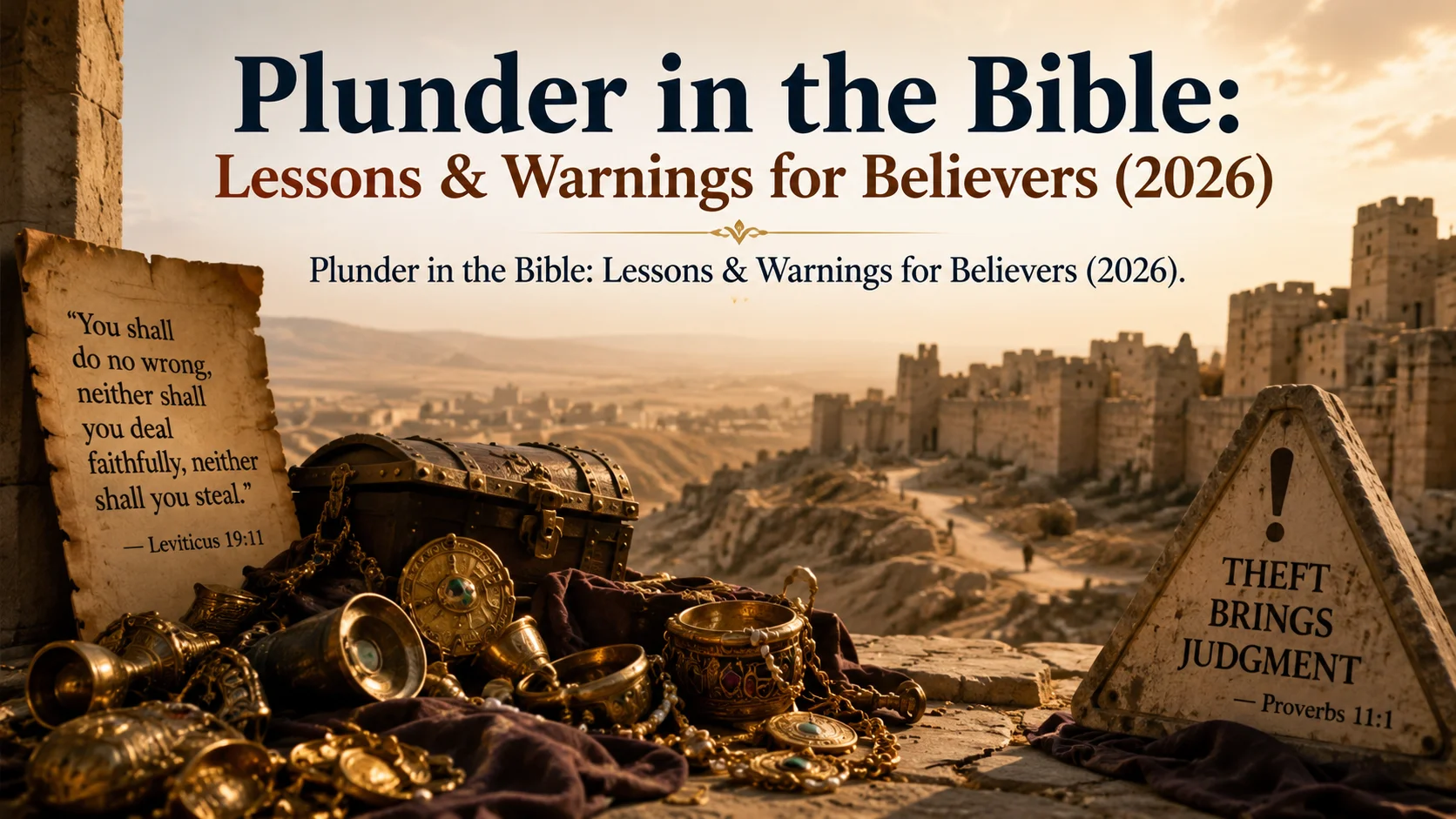 Plunder in the Bible: Lessons & Warnings for Believers