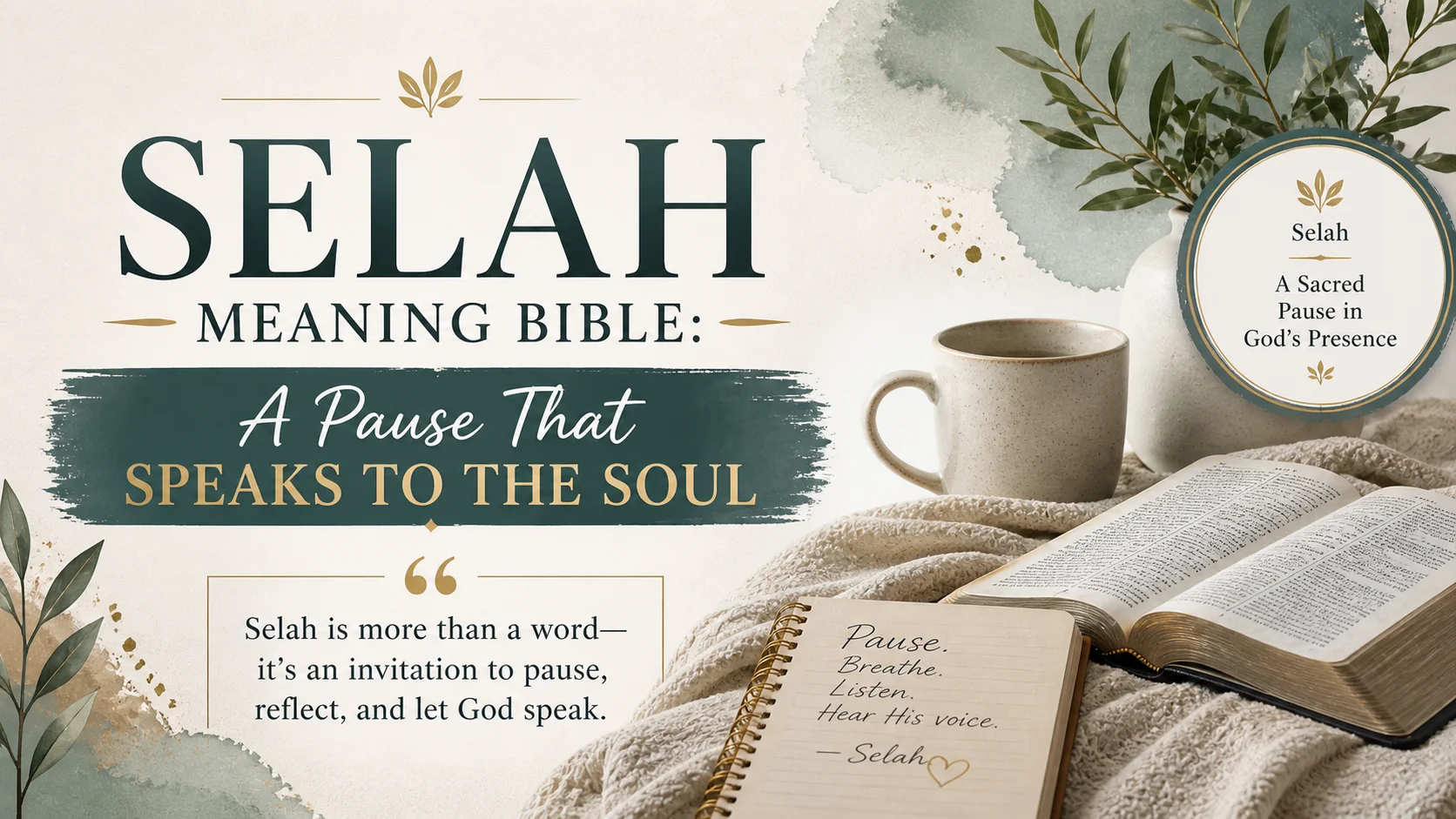 Selah Meaning in the Bible: A Soulful Sacred Pause