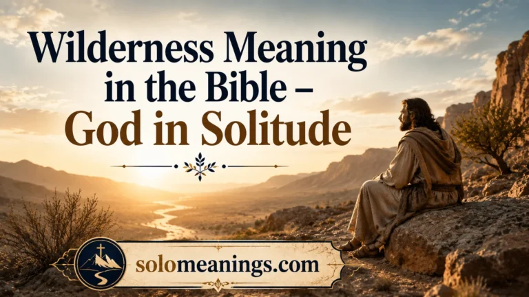 Wilderness Meaning in the Bible: God in Solitude