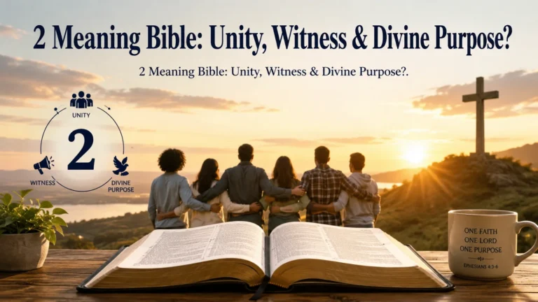 2 Meaning Bible: Unity, Witness & Divine Purpose