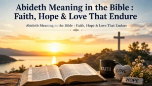 Abideth Meaning in the Bible