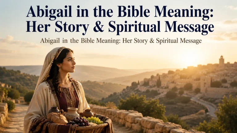 Abigail in the Bible Meaning