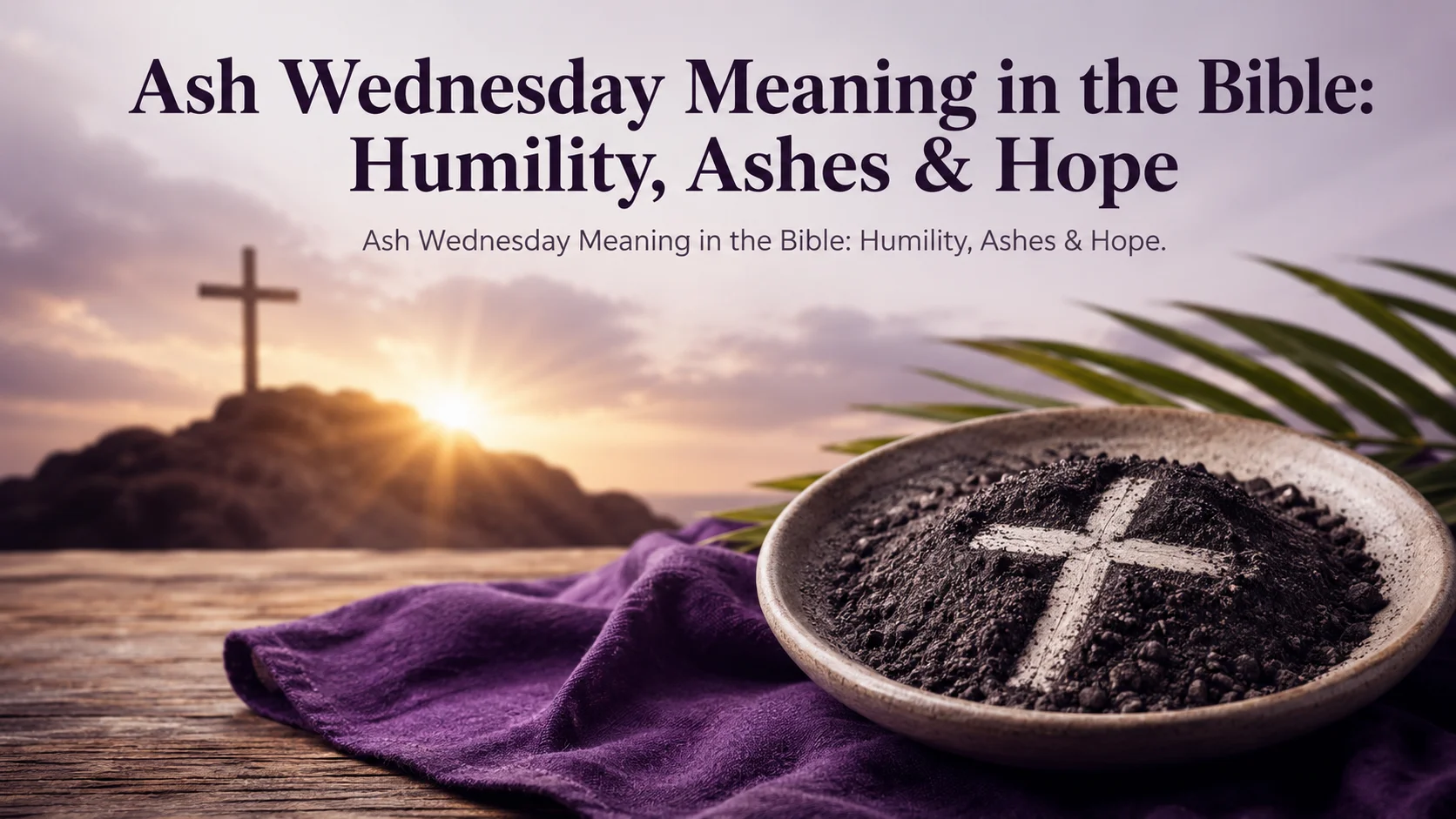 Ash Wednesday Meaning in the Bible: Humility, Ashes & Hope