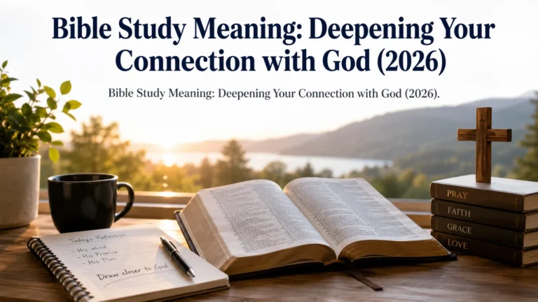 Bible Study Meaning: Deepening Your Connection with God