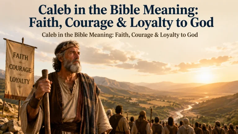 Caleb in the Bible Meaning