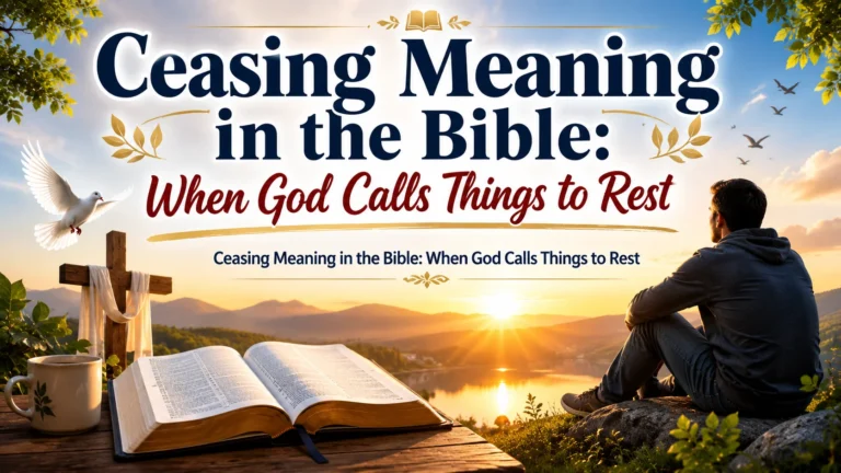 Ceasing Meaning in the Bible