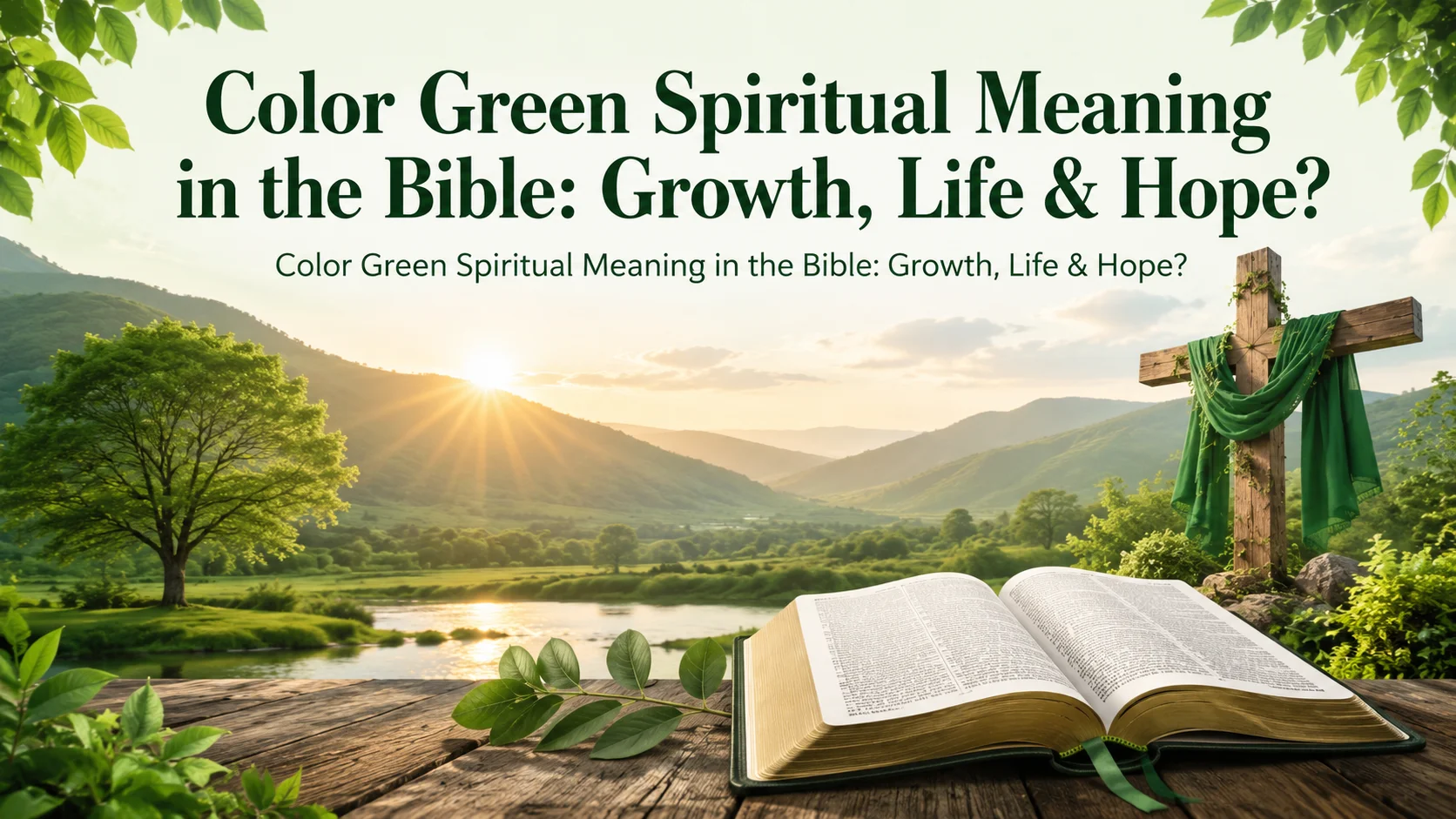 Color Green Spiritual Meaning in the Bible: Growth, Life & Hope