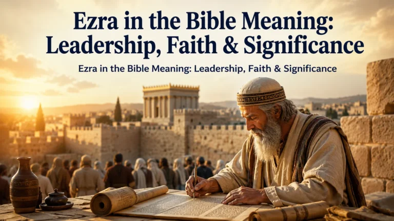 Ezra in the Bible Meaning