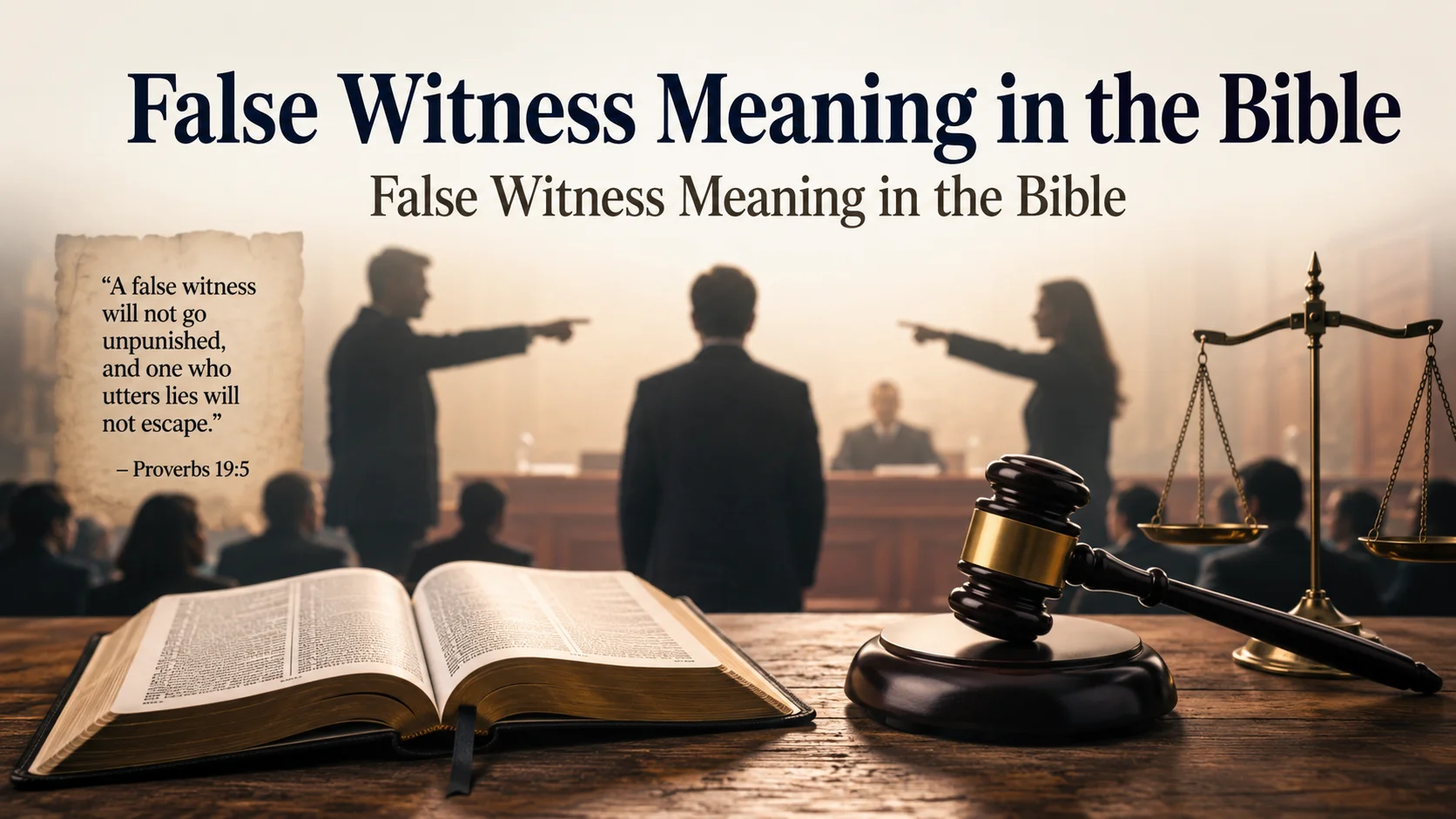 False Witness Meaning in the Bible