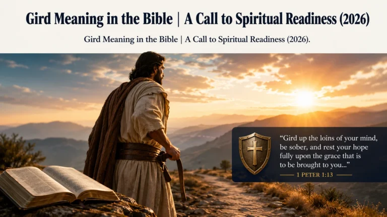 Gird Meaning in the Bible | A Call to Spiritual Readiness