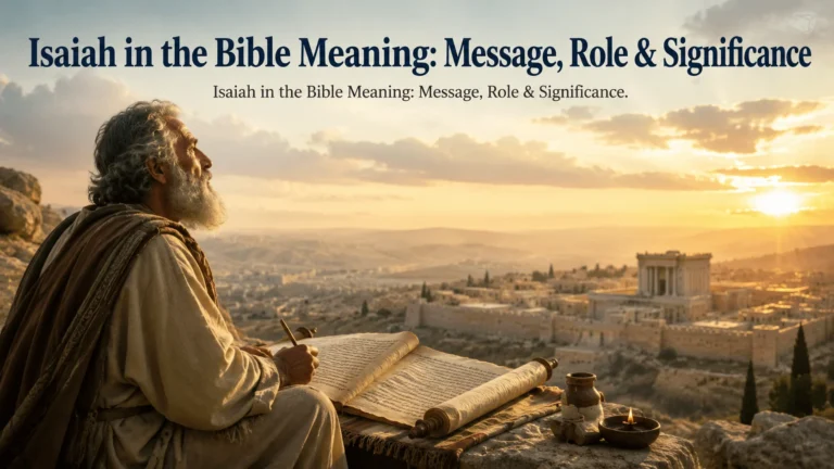 Isaiah in the Bible Meaning