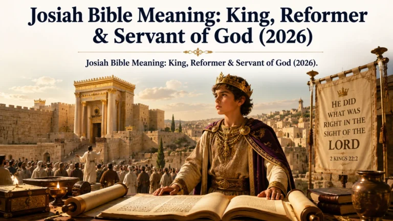 Josiah Bible Meaning