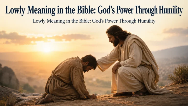 Lowly Meaning in the Bible