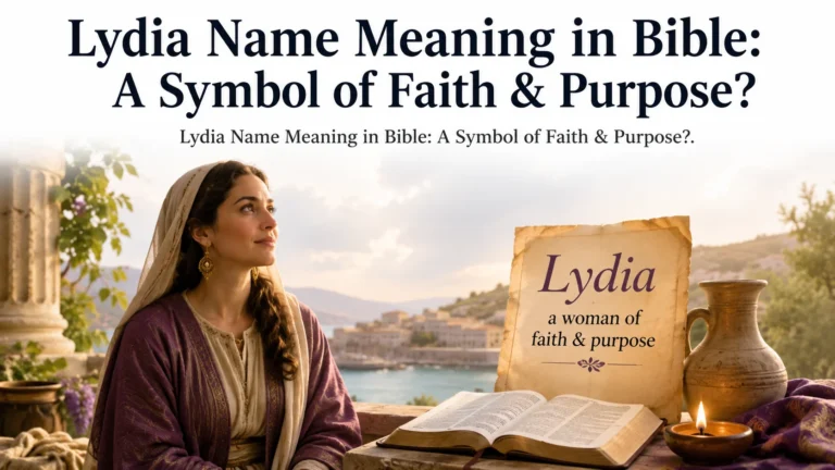 Lydia Name Meaning in Bible: A Symbol of Faith & Purpose