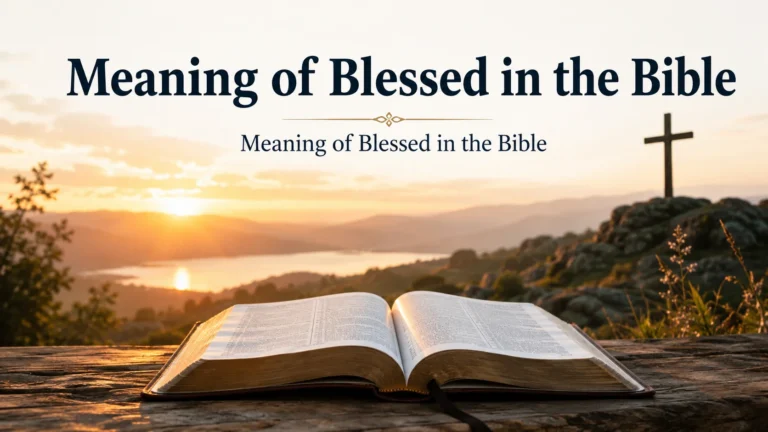 Meaning of Blessed in the Bible