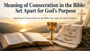Meaning of Consecration in the Bible