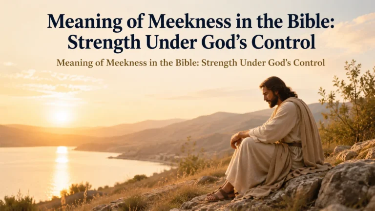 Meaning of Meekness in the Bible: Strength Under God’s Control