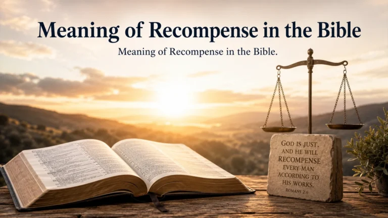 Meaning of Recompense in the Bible