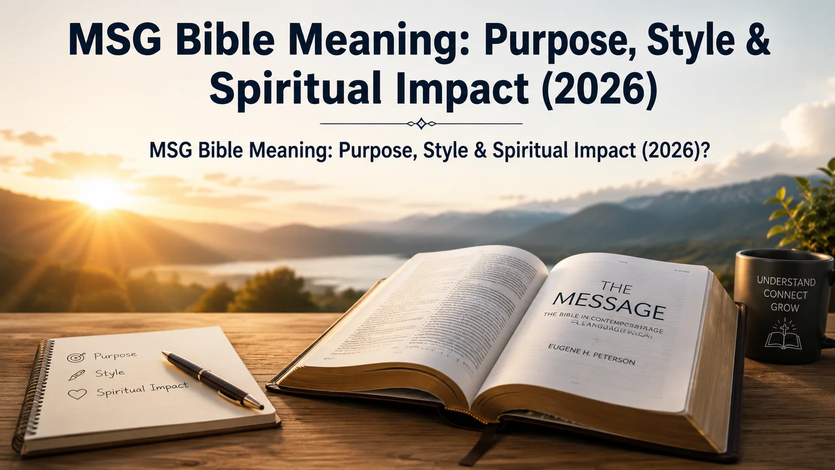 MSG Bible Meaning