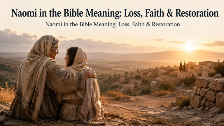  Naomi in the Bible Meaning