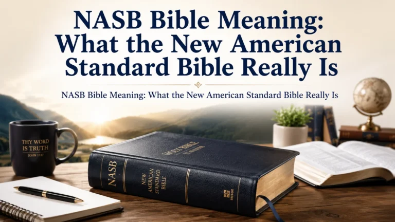  NASB Bible Meaning: What the New American Standard Bible Really Is