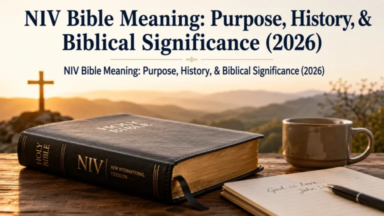 NIV Bible Meaning: Purpose, History, & Biblical Significance