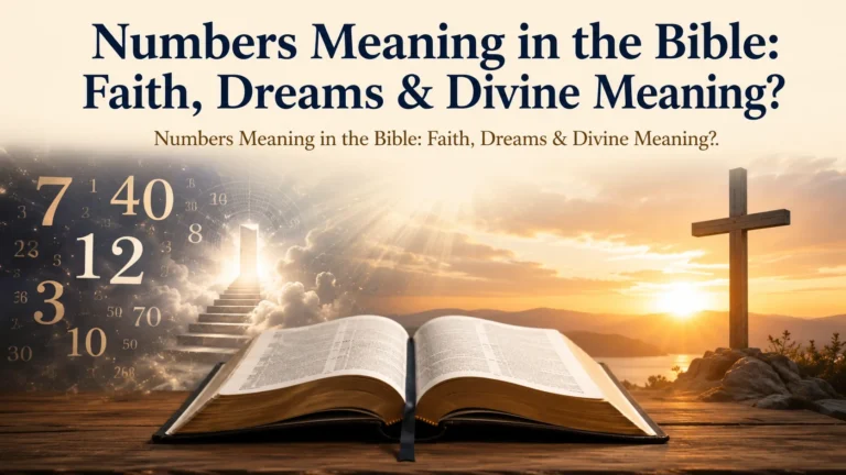 Numbers Meaning in the Bible: Faith, Dreams & Divine Meaning