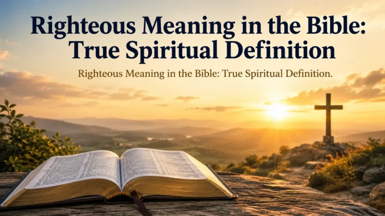 Righteous Meaning in the Bible: True Spiritual Definition