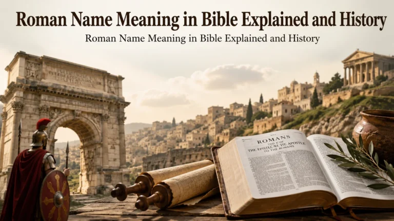 Roman Name Meaning in Bible Explained and History