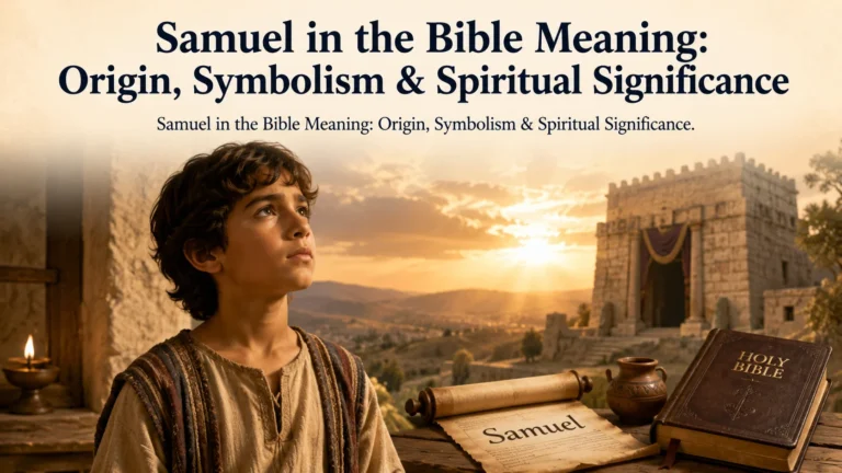Samuel in the Bible Meaning