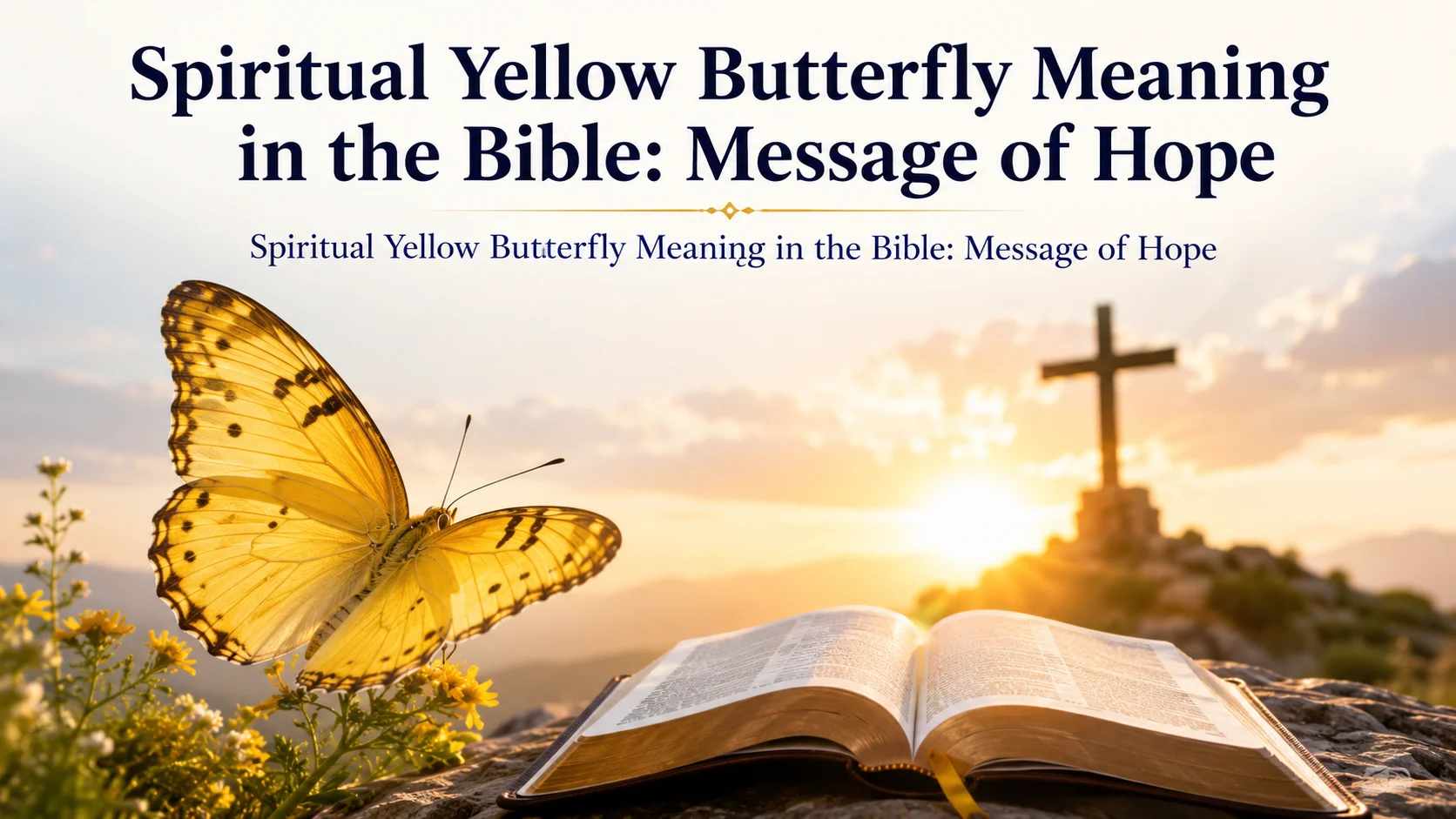 Spiritual Yellow Butterfly Meaning in the Bible: Message of Hope