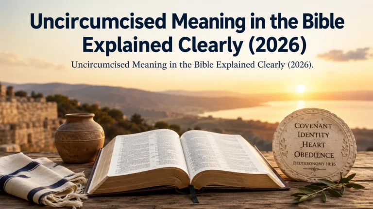 Uncircumcised Meaning in the Bible Explained Clearly
