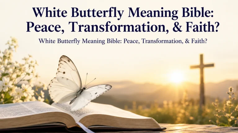 White Butterfly Meaning Bible