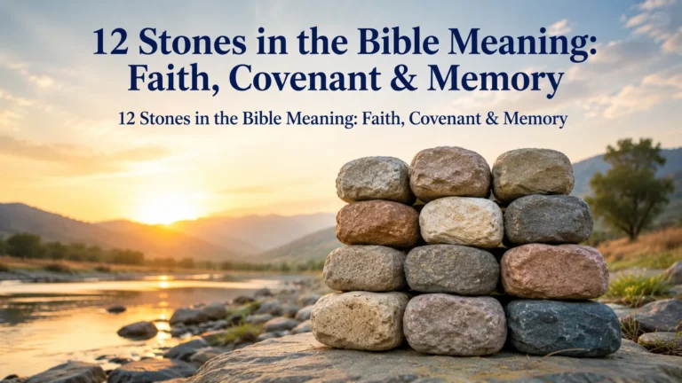 12 Stones in the Bible Meaning: Faith, Covenant & Memory