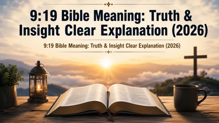 9:19 Bible Meaning: Truth & Insight Clear Explanation