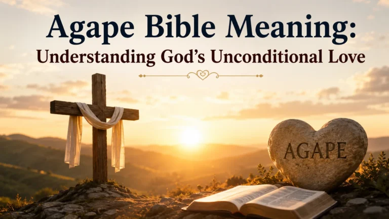 Agape Bible Meaning: Understanding God’s Unconditional Love