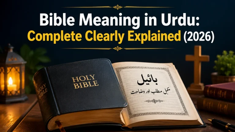Bible Meaning in Urdu
