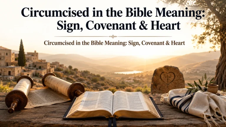 Circumcised in the Bible Meaning: Sign, Covenant & Heart