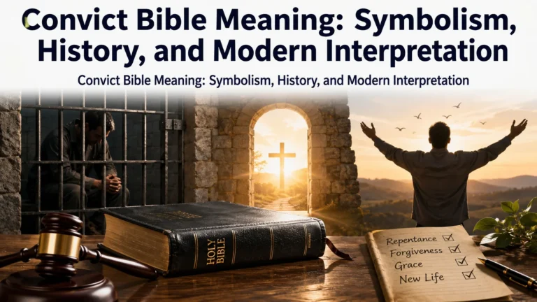 Convict Bible Meaning: Symbolism, History, and Modern Interpretation