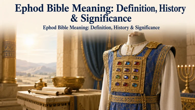 Ephod Bible Meaning: Definition, History & Significance