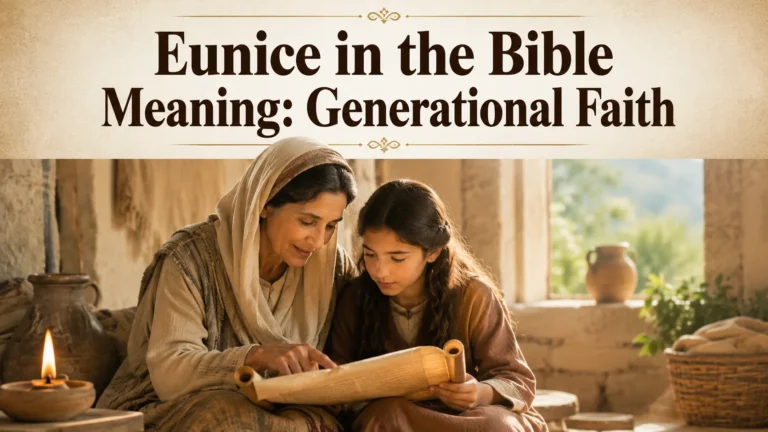 Eunice in the Bible Meaning: Generational Faith